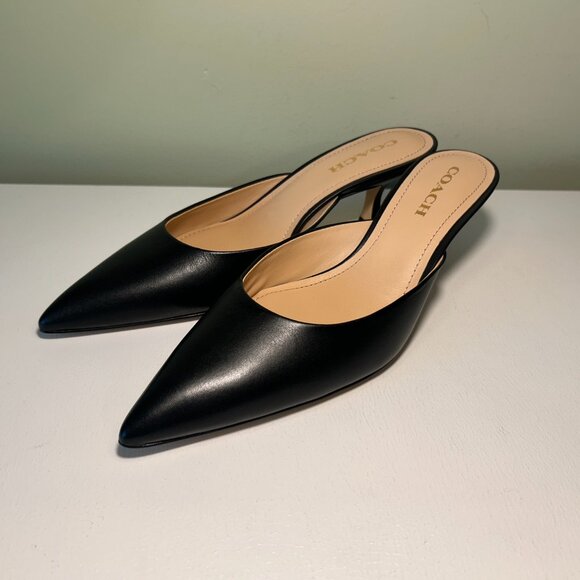Coach Women's Renn Leather Mule - Picture 1 of 14